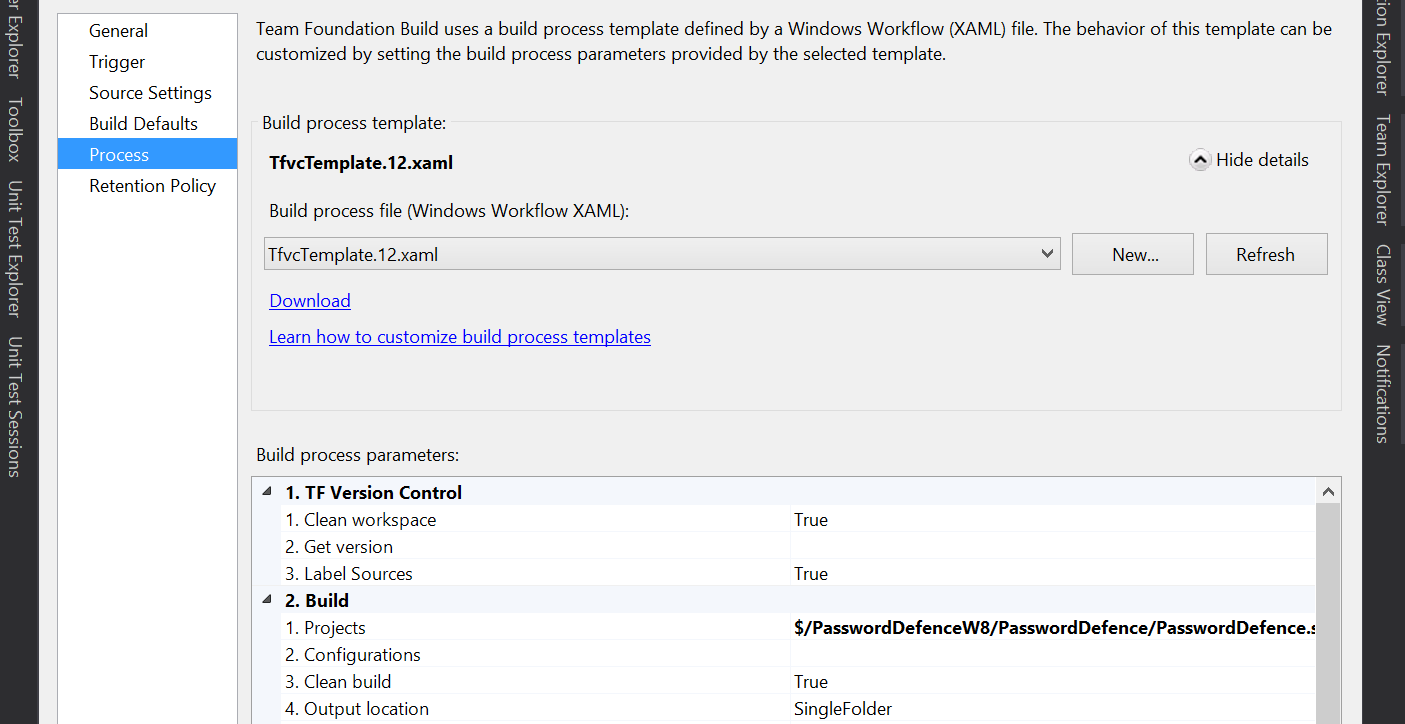 Tfs Build Definition