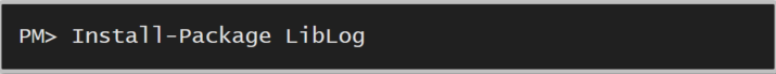 LibLog Nuget Command
